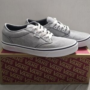 Vans Women's Gray Canvas Sneakers